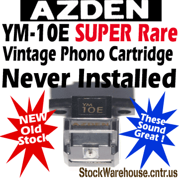 Very Rare Most Vintage Azden YM-10E Vinyl Record Turntable Phono Cartridge, Liquidation Priced!