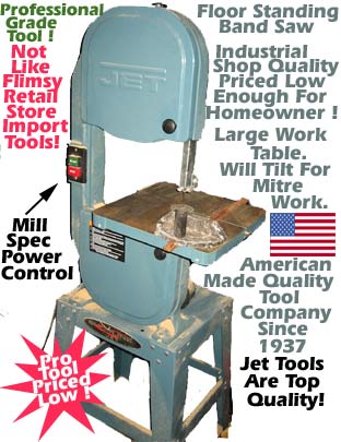 Professional Floor Standing Mill Or Cabinet Shop Grade Wood Working Band Saw!