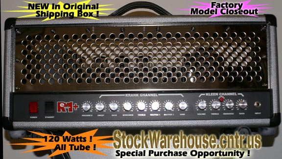 New In-Box All Tube 120 Watt Premium Quality Krank Rev+ Amplifier Closeout Priced To Move FAST!