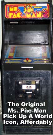 Ms. Pac-Man FUll Sized Arcade Classic Game.