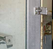 Padlock hasp replaces original lock