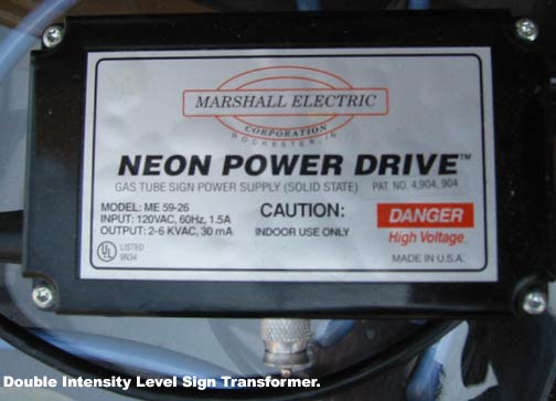 Neon Sign Transformer.