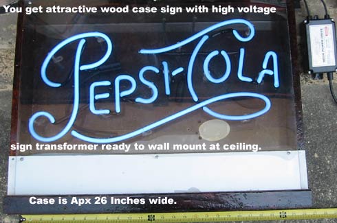 Complete Pepsi Sign Kit